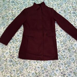 Deep Burgundy Trench Coat